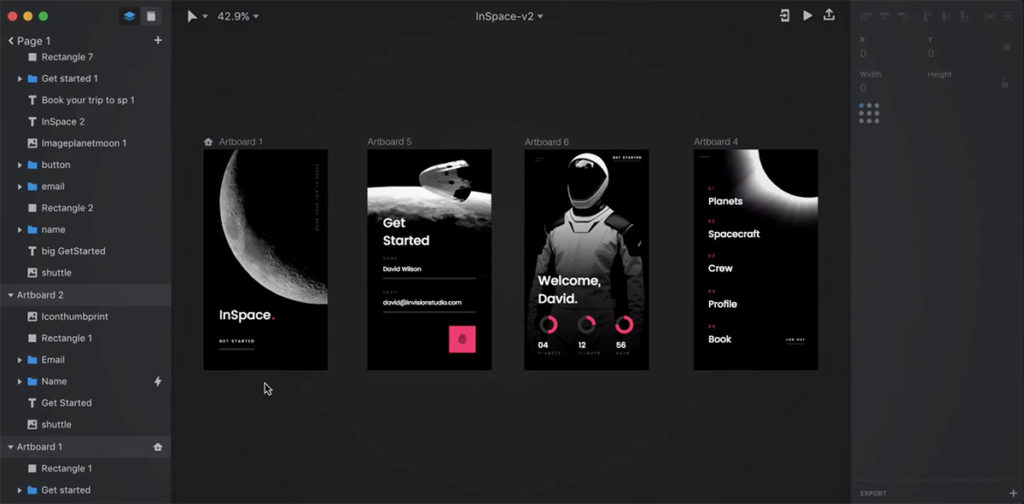 InVision Studio Screenshot