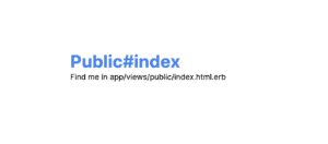 A styled public index page