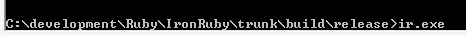 IronRuby command line