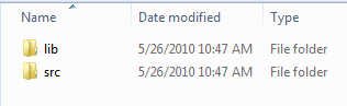 project folder